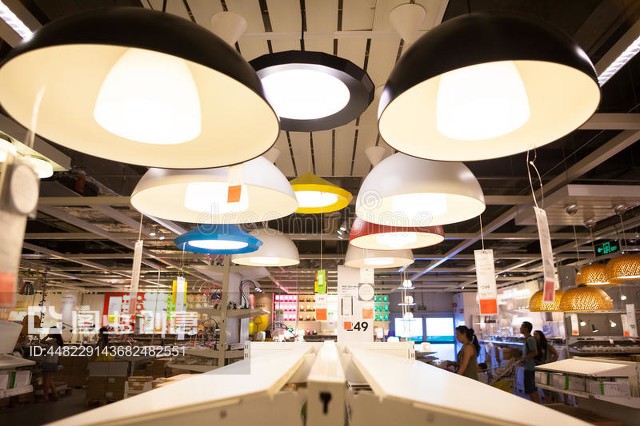 成都宜家燈具店IKEA store in Chengdu lamps